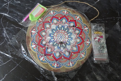 Diamond Painting rundes Teilbild Mandala Metallplatte